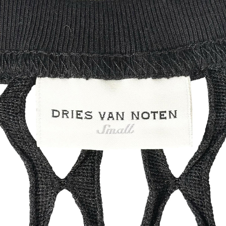 Excellent DRIES VAN NOTEN one piece Mesh Fishnet black polyester Women S