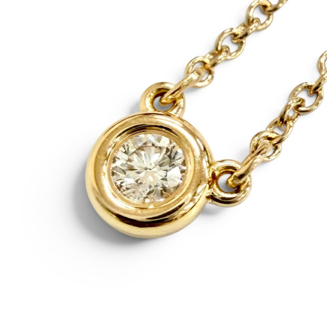 Excellent TIFFANY&Co. Necklace By the yard 1P Diamond Necklace, around 0.14ct