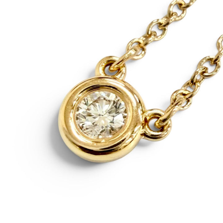 Excellent TIFFANY&Co. Necklace By the yard 1P Diamond Necklace, around 0.14ct