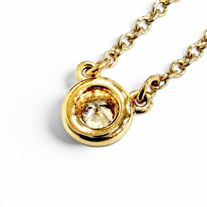 Excellent TIFFANY&Co. Necklace By the yard 1P Diamond Necklace, around 0.14ct