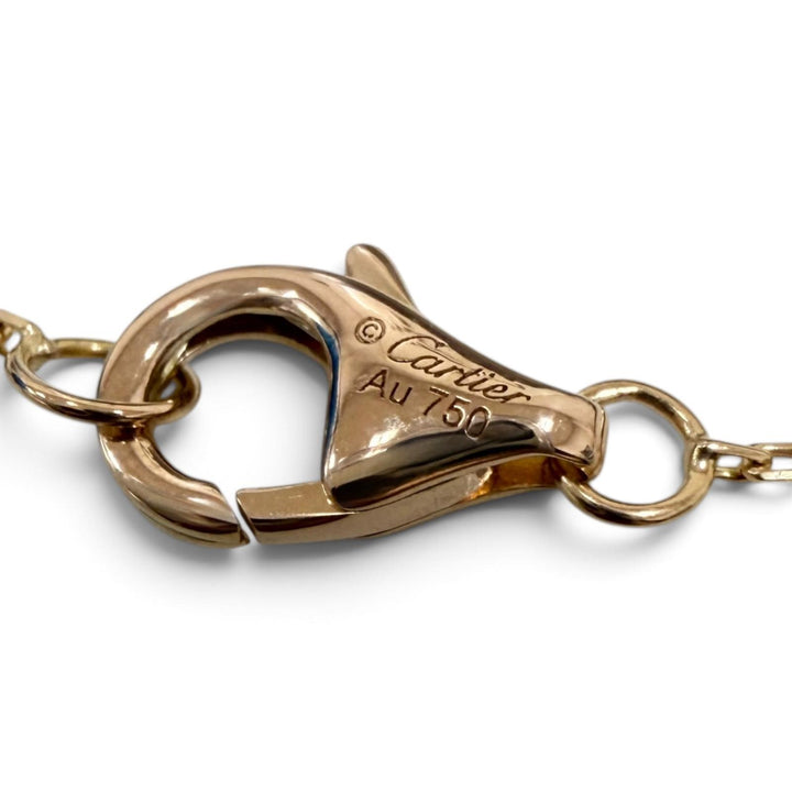 Great Cartier Necklace Baby Trinity 1P Ruby (YGxPGxWG) Yellow Gold AU750 Women