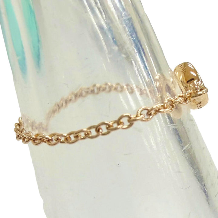 Great TIFFANY&Co. Ring ring By the Yard Chain Ring 750 PG 1P Diamond around