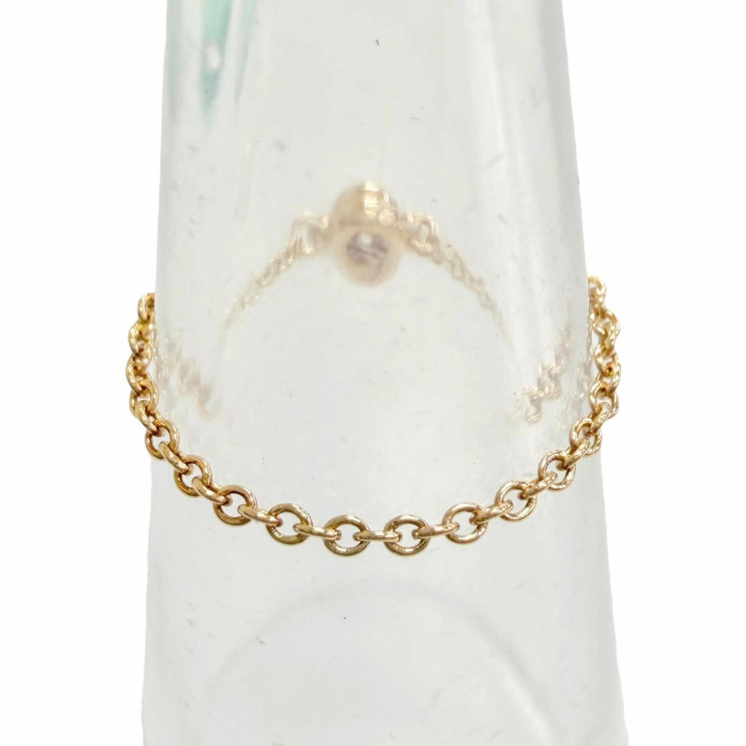 Great TIFFANY&Co. Ring ring By the Yard Chain Ring 750 PG 1P Diamond around
