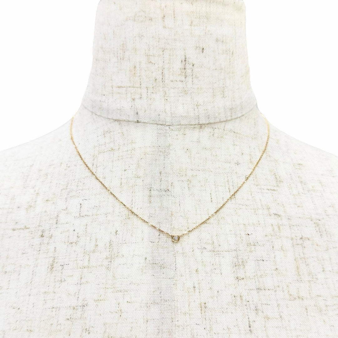 Excellent Cartier Necklace Damour XS Diamond Necklace 750 PG Pink gold RSL390
