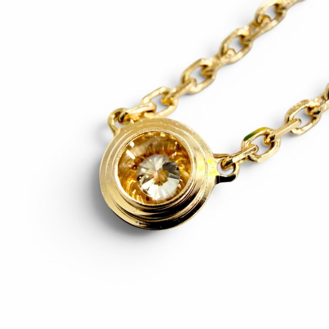 Excellent Cartier Necklace Damour XS Diamond Necklace 750 PG Pink gold RSL390
