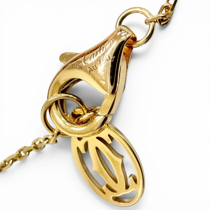 Excellent Cartier Necklace Damour XS Diamond Necklace 750 PG Pink gold RSL390