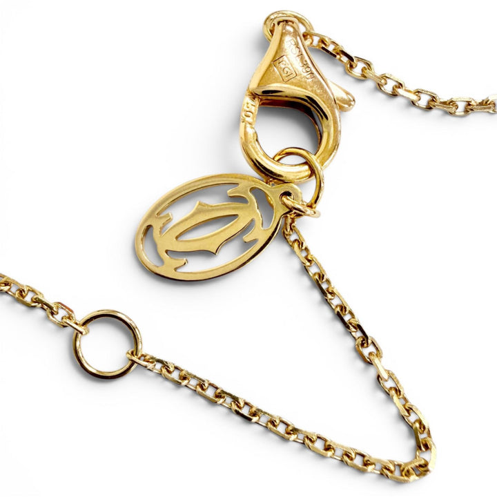 Excellent Cartier Necklace Damour XS Diamond Necklace 750 PG Pink gold RSL390