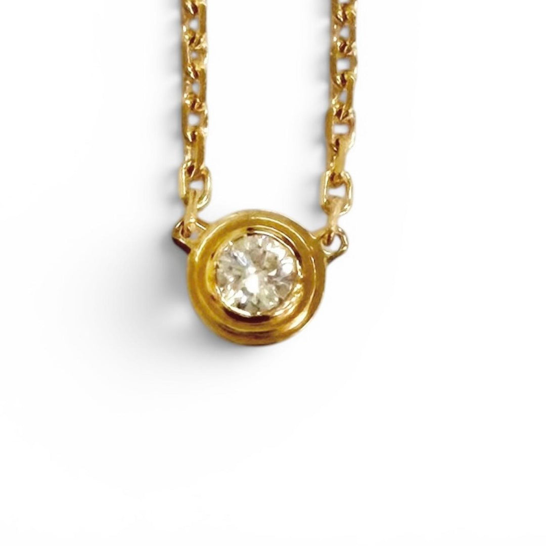 Excellent Cartier Necklace Damour XS Diamond Necklace 750 PG Pink gold RSL390