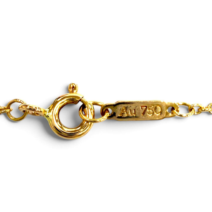 Excellent TIFFANY&Co. T TWO Double Chain Bracelet Pink gold 750(PG) Women