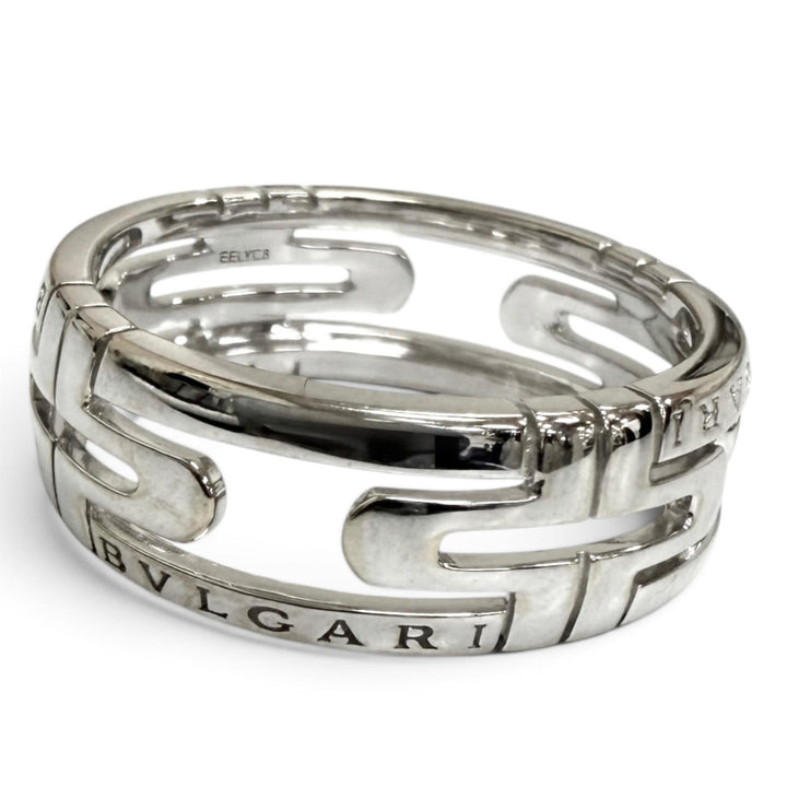 Excellent BVLGARI Ring Parentesi openwork ring EELYC8 White gold 750 mens