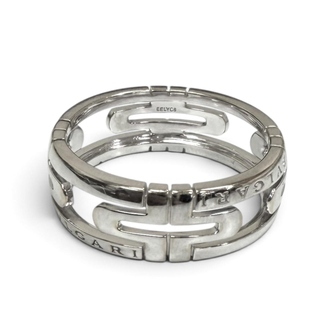 Excellent BVLGARI Ring Parentesi openwork ring EELYC8 White gold 750 mens