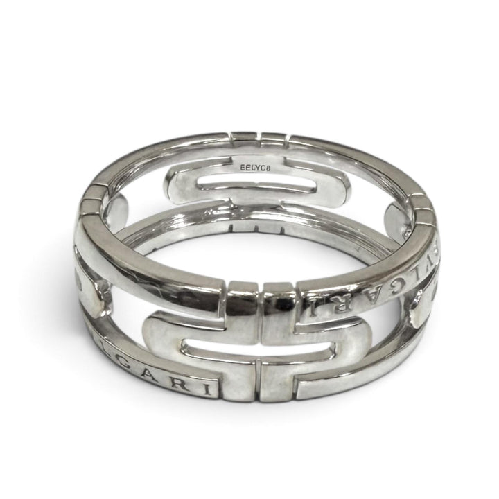 Excellent BVLGARI Ring Parentesi openwork ring EELYC8 White gold 750 mens