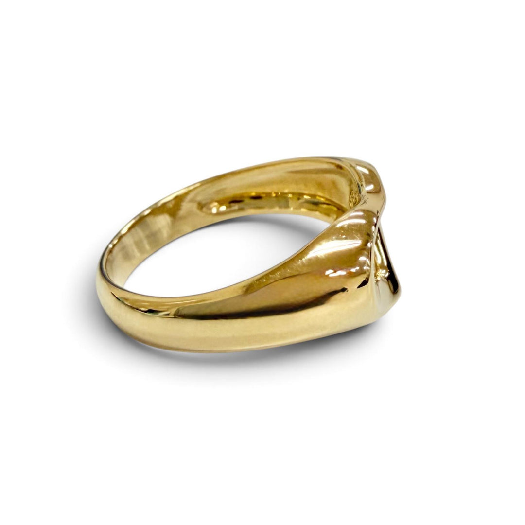 Excellent TIFFANY&Co. Ring ring Open heart ring 750(YG) Yellow Gold 750 Women