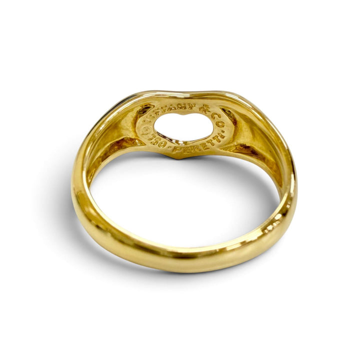 Excellent TIFFANY&Co. Ring ring Open heart ring 750(YG) Yellow Gold 750 Women