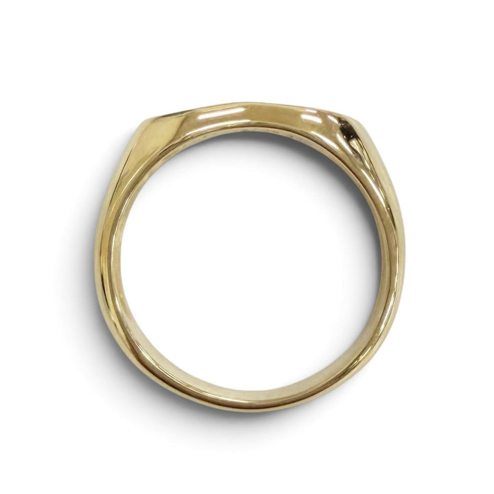 Excellent TIFFANY&Co. Ring ring Open heart ring 750(YG) Yellow Gold 750 Women