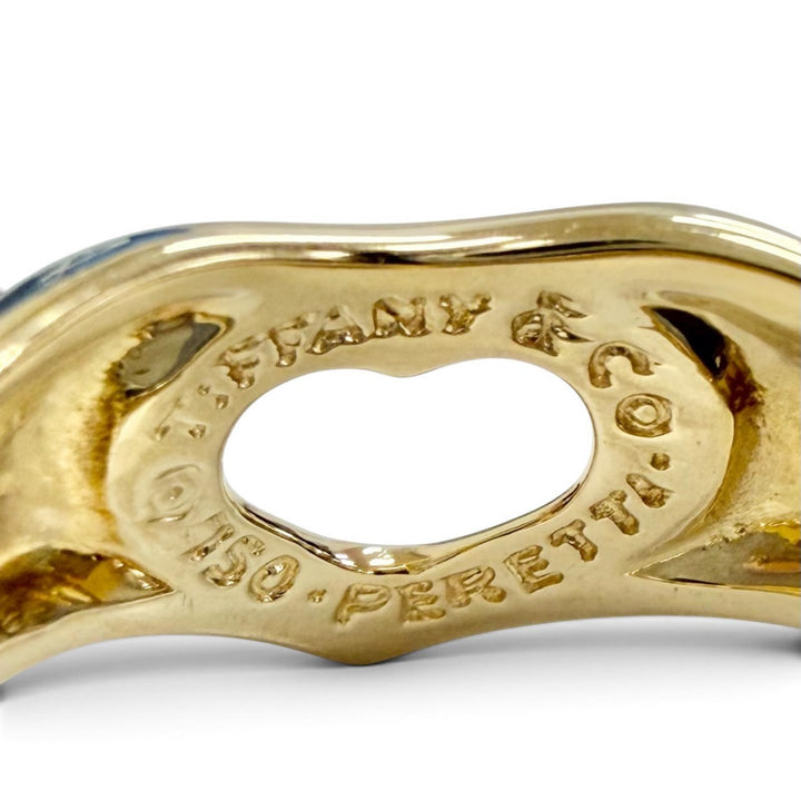 Excellent TIFFANY&Co. Ring ring Open heart ring 750(YG) Yellow Gold 750 Women