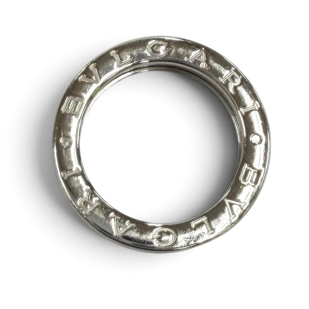 Very Good BVLGARI ring Bee zero one ring Logo design White gold 750(WG) 48
