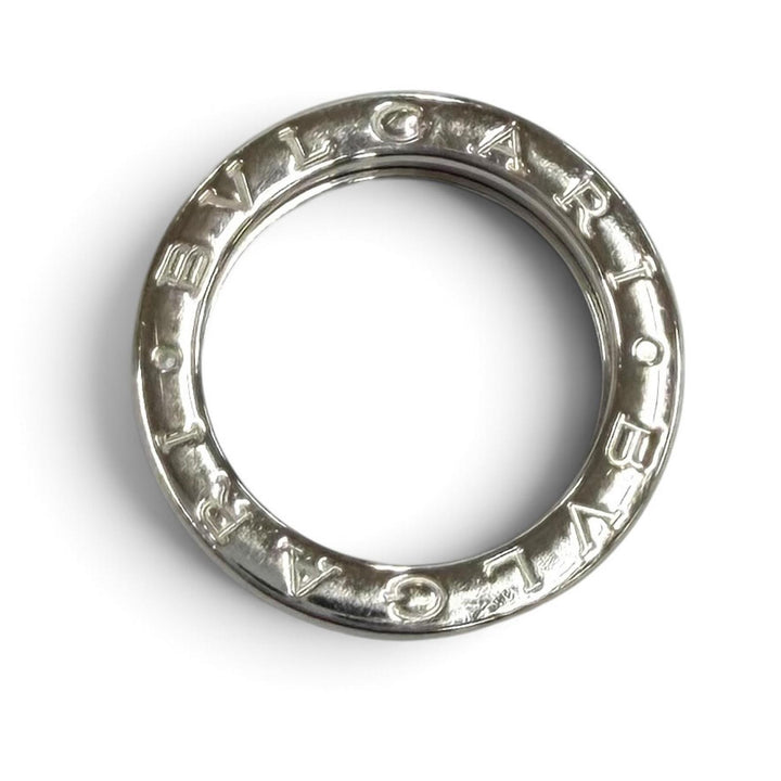 Very Good BVLGARI ring Bee zero one ring Logo design White gold 750(WG) 48