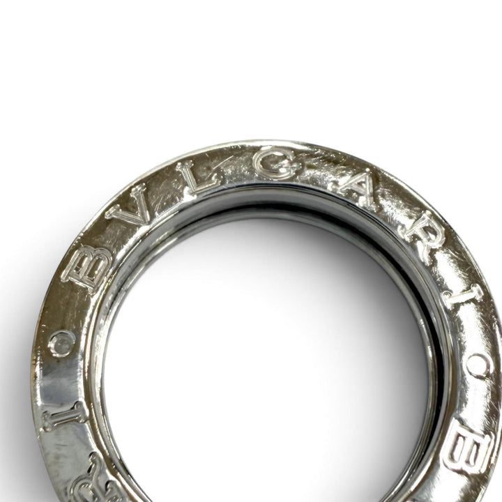 Very Good BVLGARI ring Bee zero one ring Logo design White gold 750(WG) 48