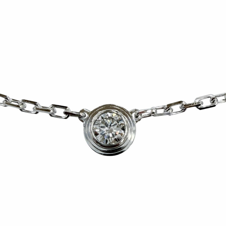Great Cartier Necklace Damour SM White gold 750 Women CPC002