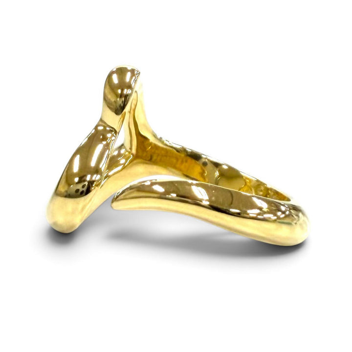 Excellent TIFFANY&Co. Ring ring open heart ring Yellow Gold 750(YG) Women
