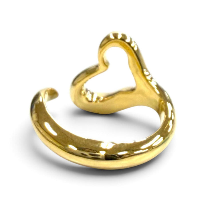 Excellent TIFFANY&Co. Ring ring open heart ring Yellow Gold 750(YG) Women