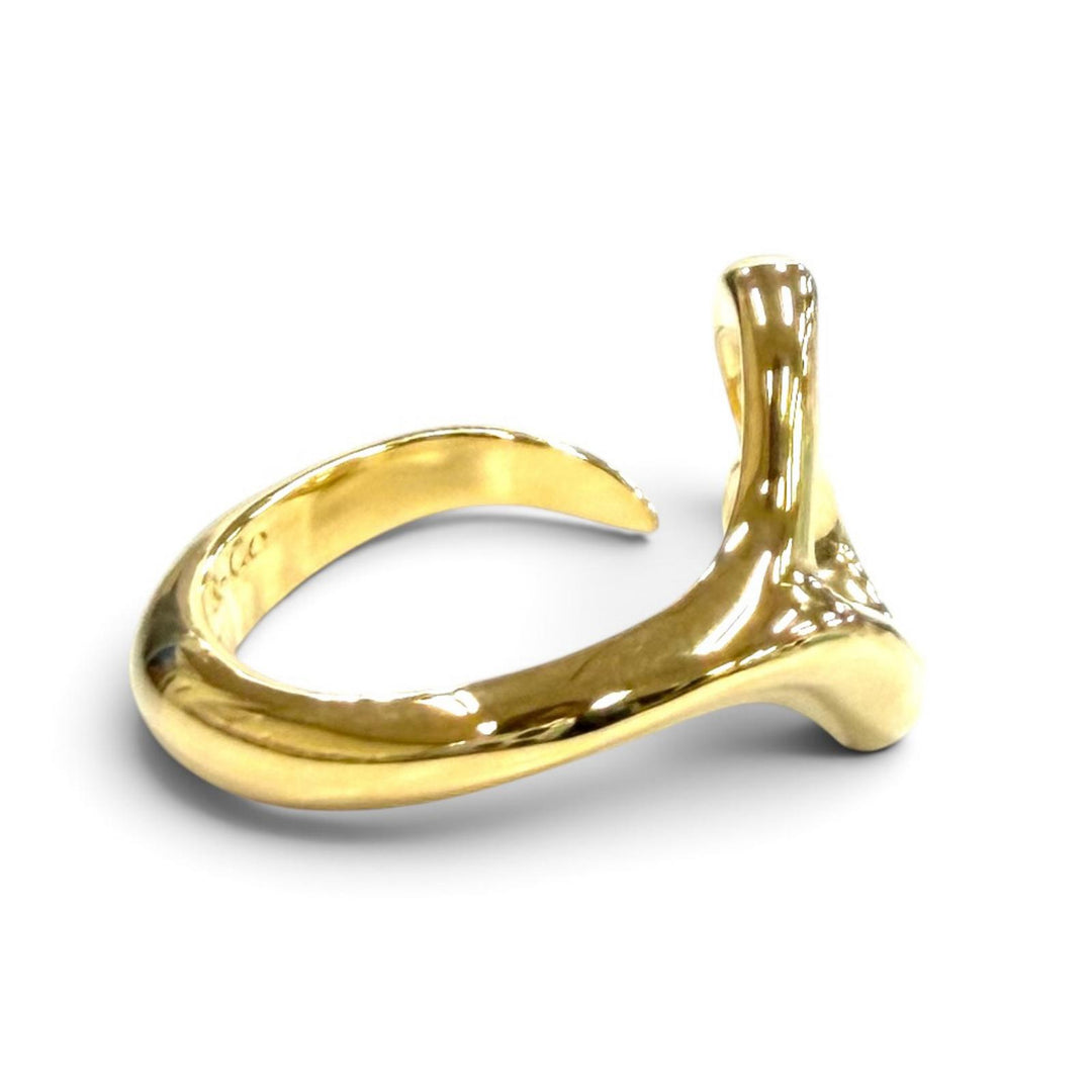 Excellent TIFFANY&Co. Ring ring open heart ring Yellow Gold 750(YG) Women