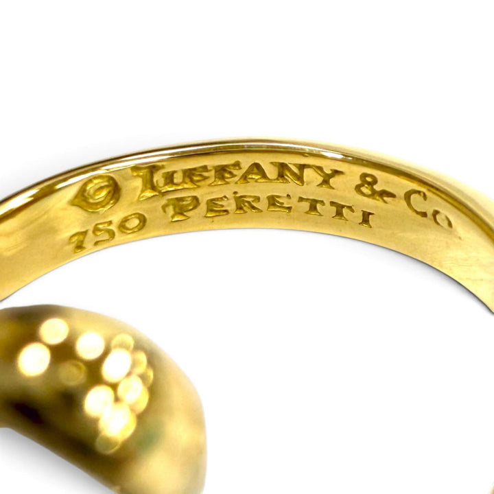 Excellent TIFFANY&Co. Ring ring open heart ring Yellow Gold 750(YG) Women