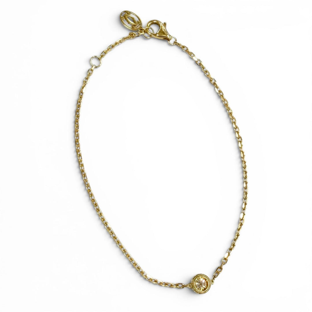 Great Cartier bracelet Damour LM Diamond Bracelet Yellow Gold AU750 Women