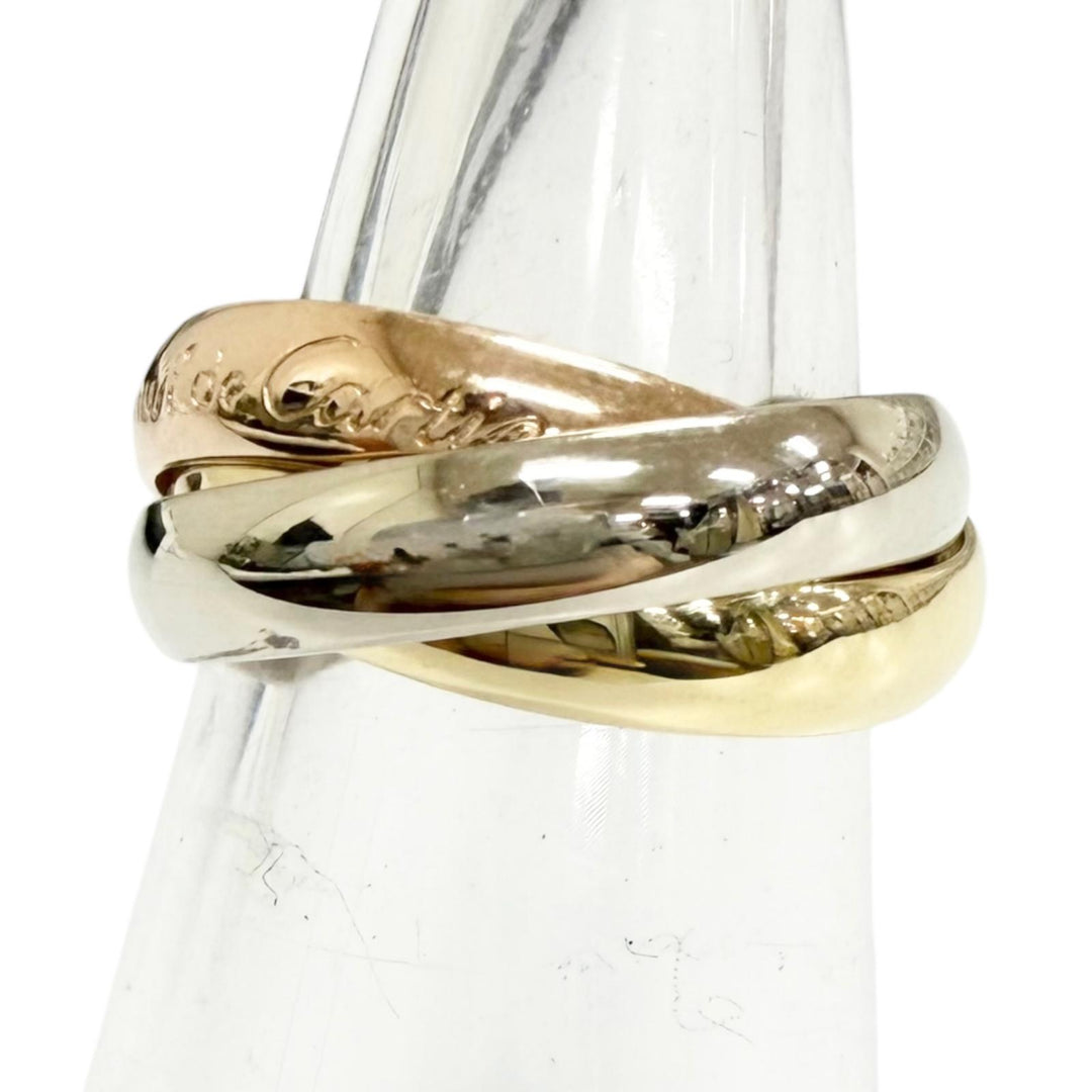 Excellent Cartier Ring ring Trinity Classic (YG PG WG) White gold 750 Women