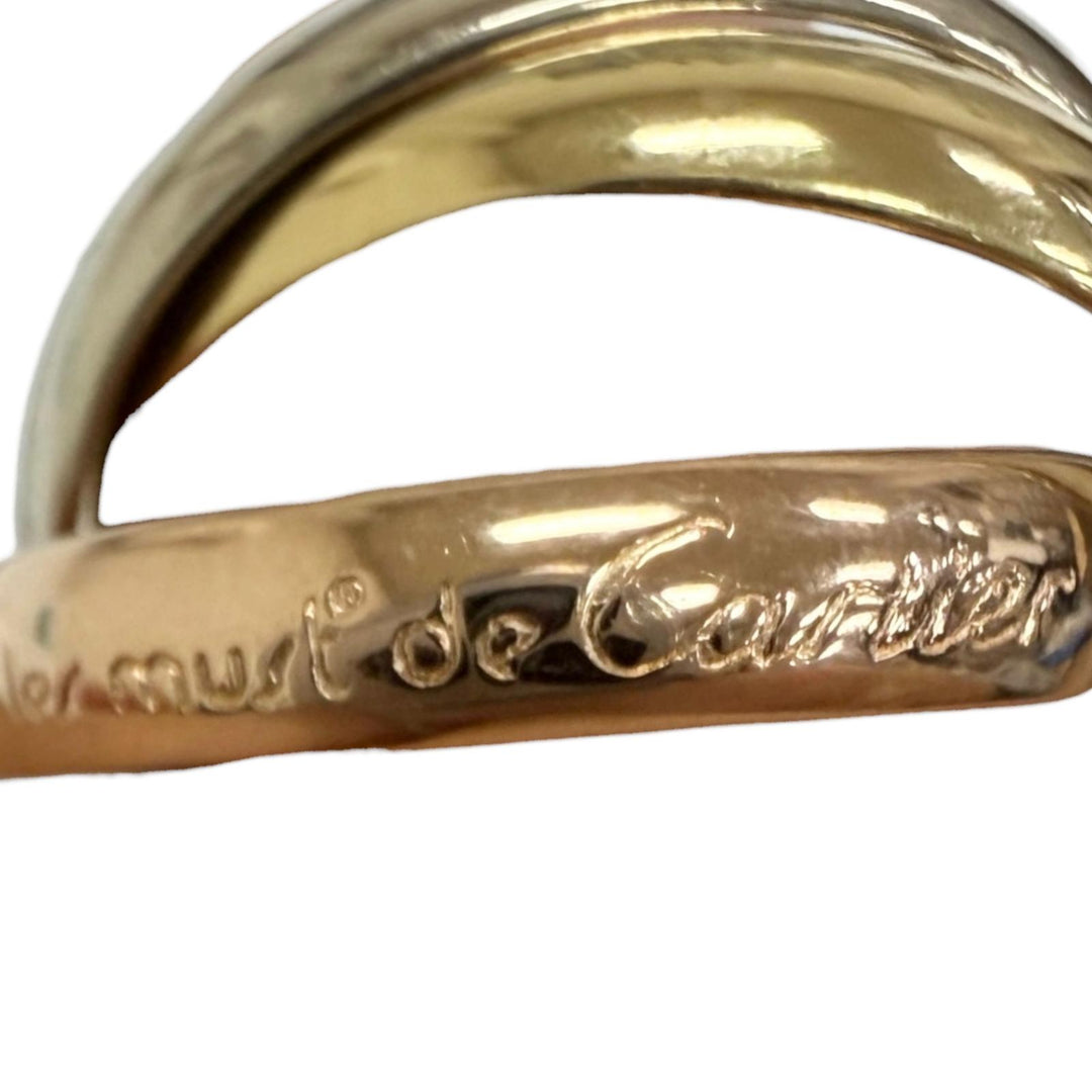 Excellent Cartier Ring ring Trinity Classic (YG PG WG) White gold 750 Women