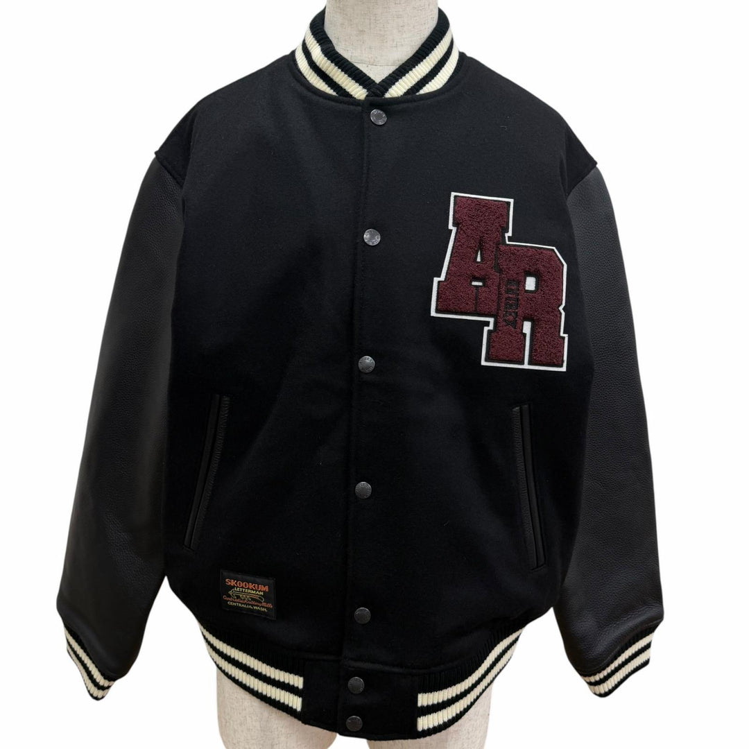 Great AVIREX Stajan SKOOKUM VARSITY JACKET Sleeve leather