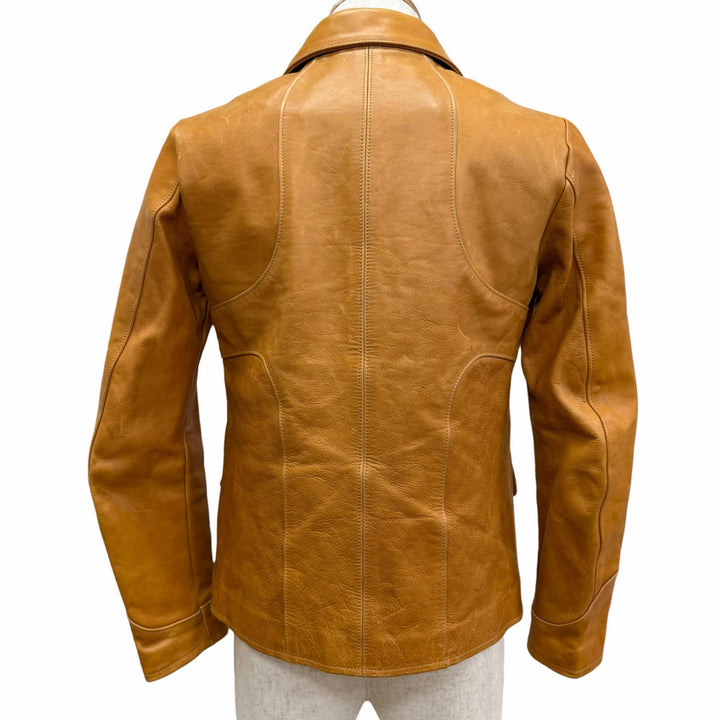 Very Good JOE McCOY Leather jacket 70s LEATHER JACKET light brown Horsehide