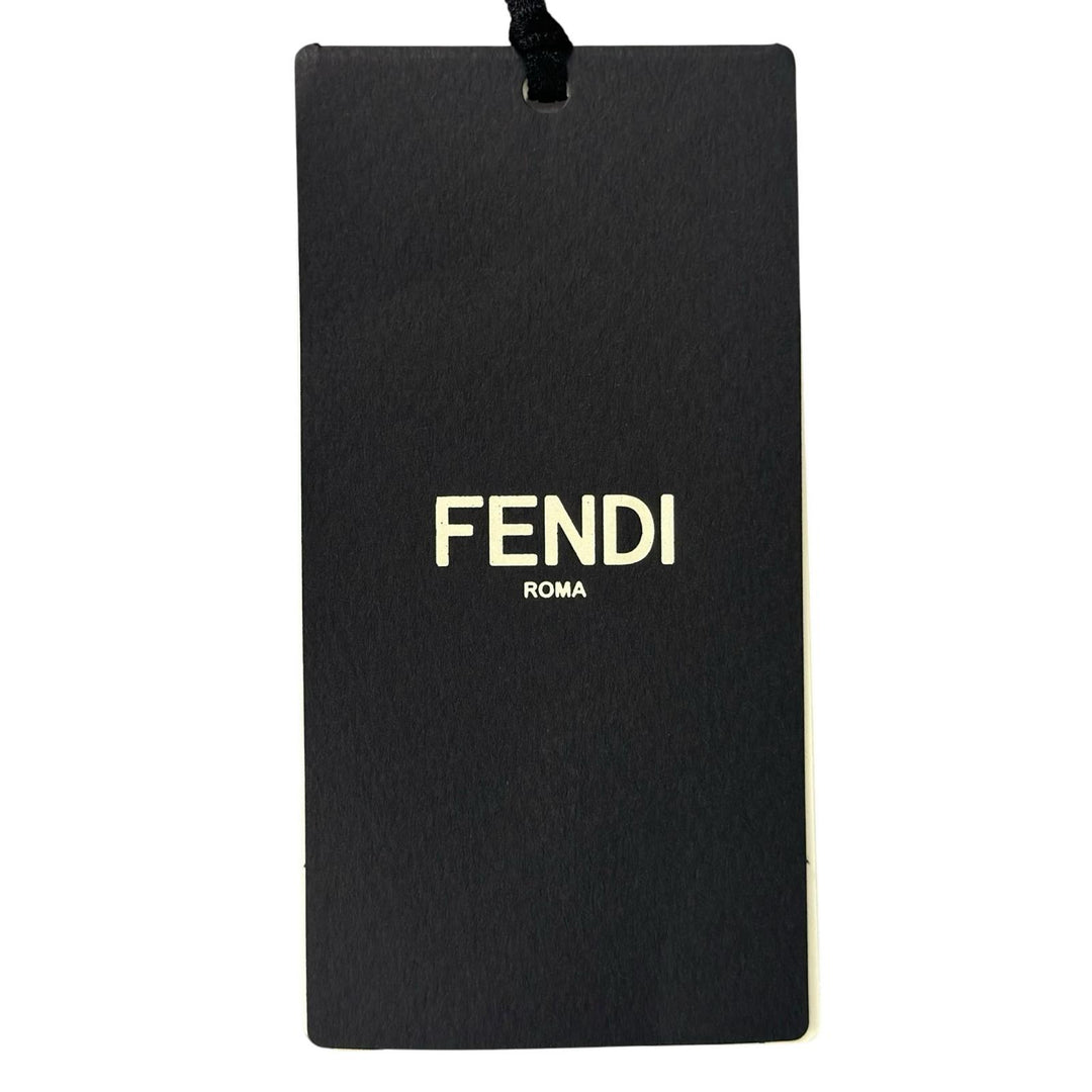 Pristine FENDI cardigan FF logo slit rib knit pink cotton Women 40 FZC963