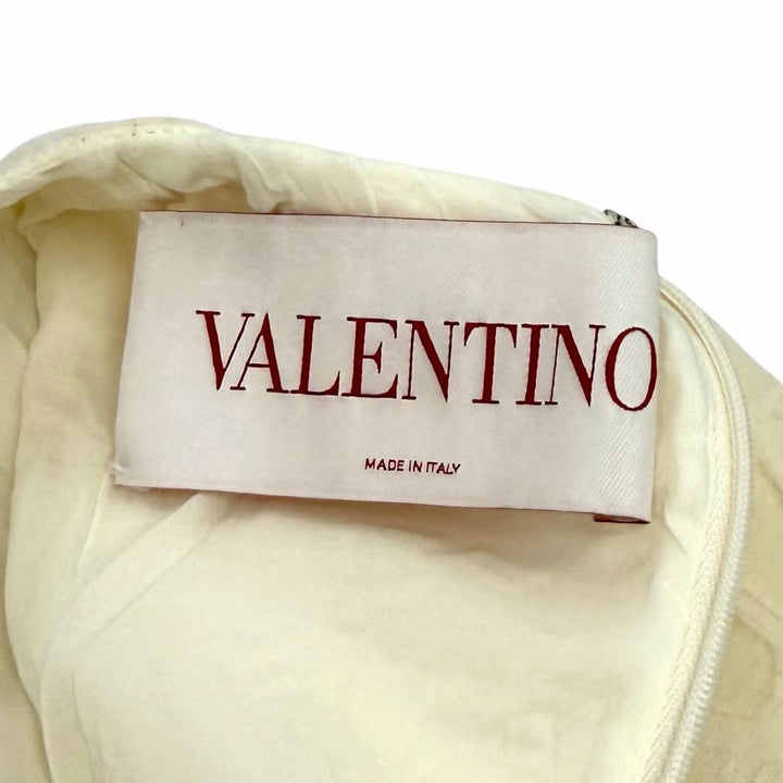 Excellent VALENTINO dress Ivory wool Women 36 4B3VA2388G5