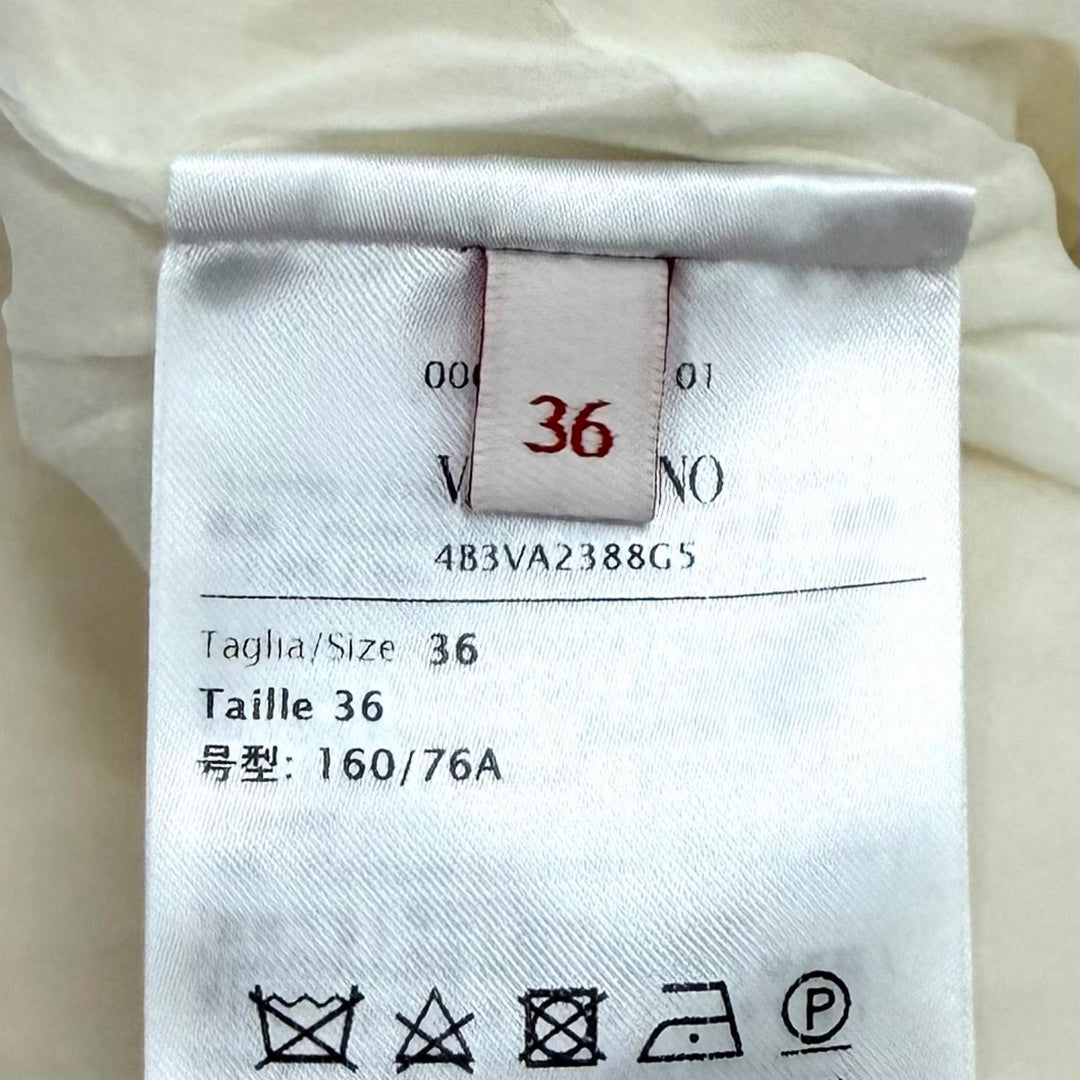 Excellent VALENTINO dress Ivory wool Women 36 4B3VA2388G5