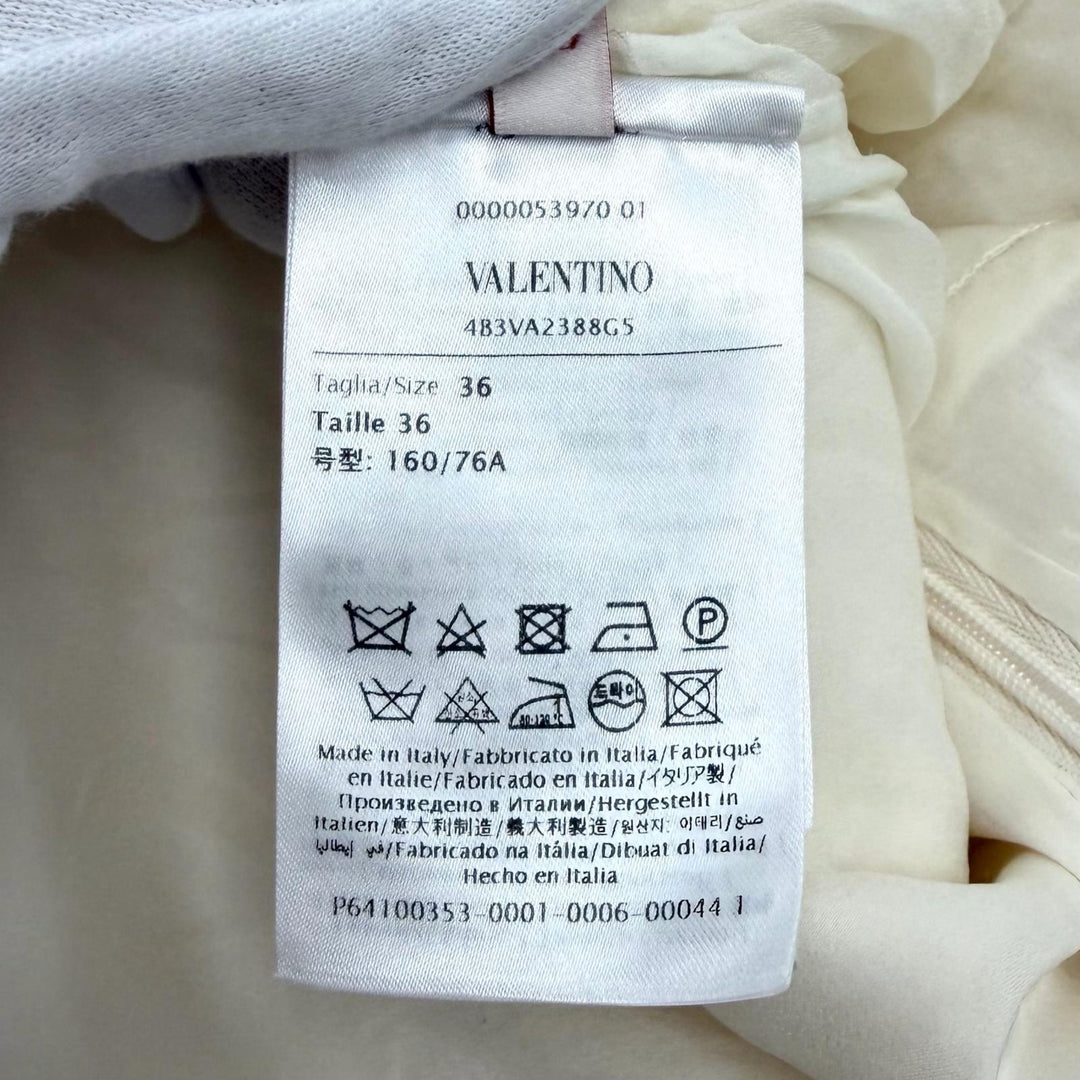 Excellent VALENTINO dress Ivory wool Women 36 4B3VA2388G5