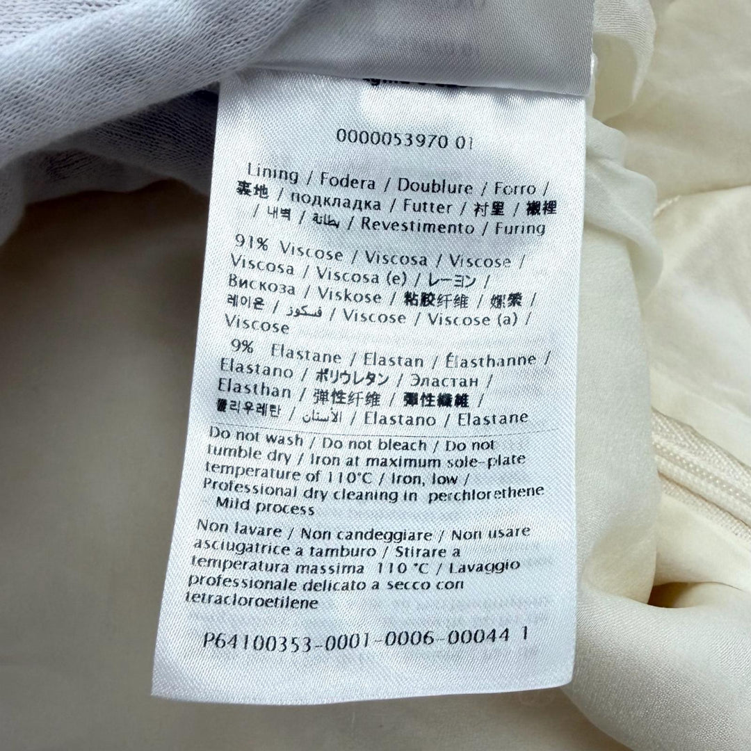 Excellent VALENTINO dress Ivory wool Women 36 4B3VA2388G5