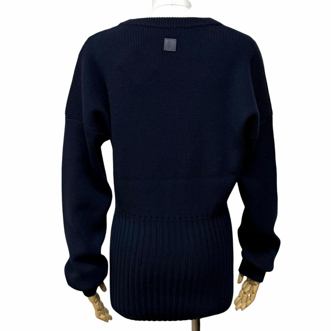 Pristine LOEWE knit Navy wool Women S S540Y14KFK