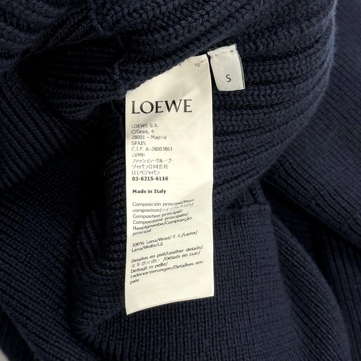 Pristine LOEWE knit Navy wool Women S S540Y14KFK
