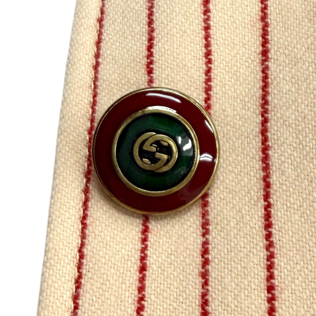 Excellent GUCCI New York Yankees Jacket beige wool Women 40 542267