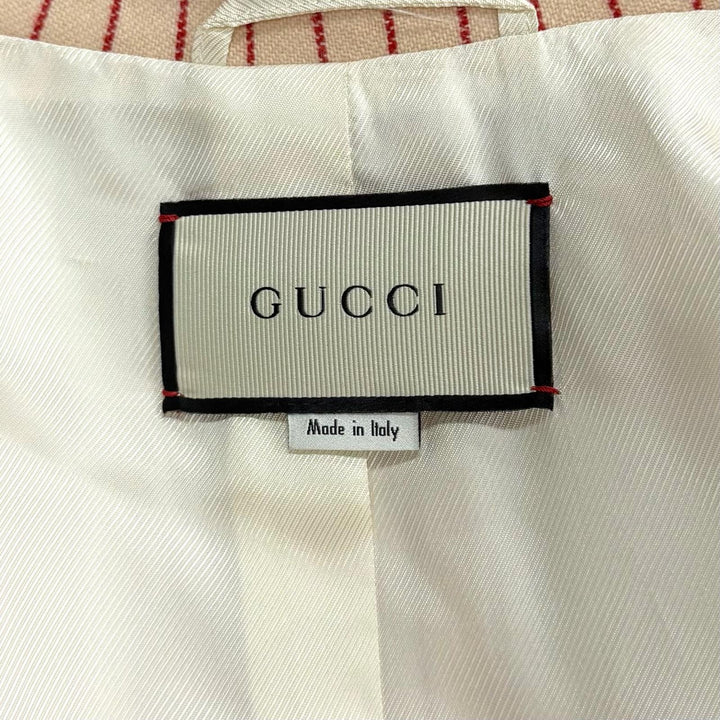 Excellent GUCCI New York Yankees Jacket beige wool Women 40 542267