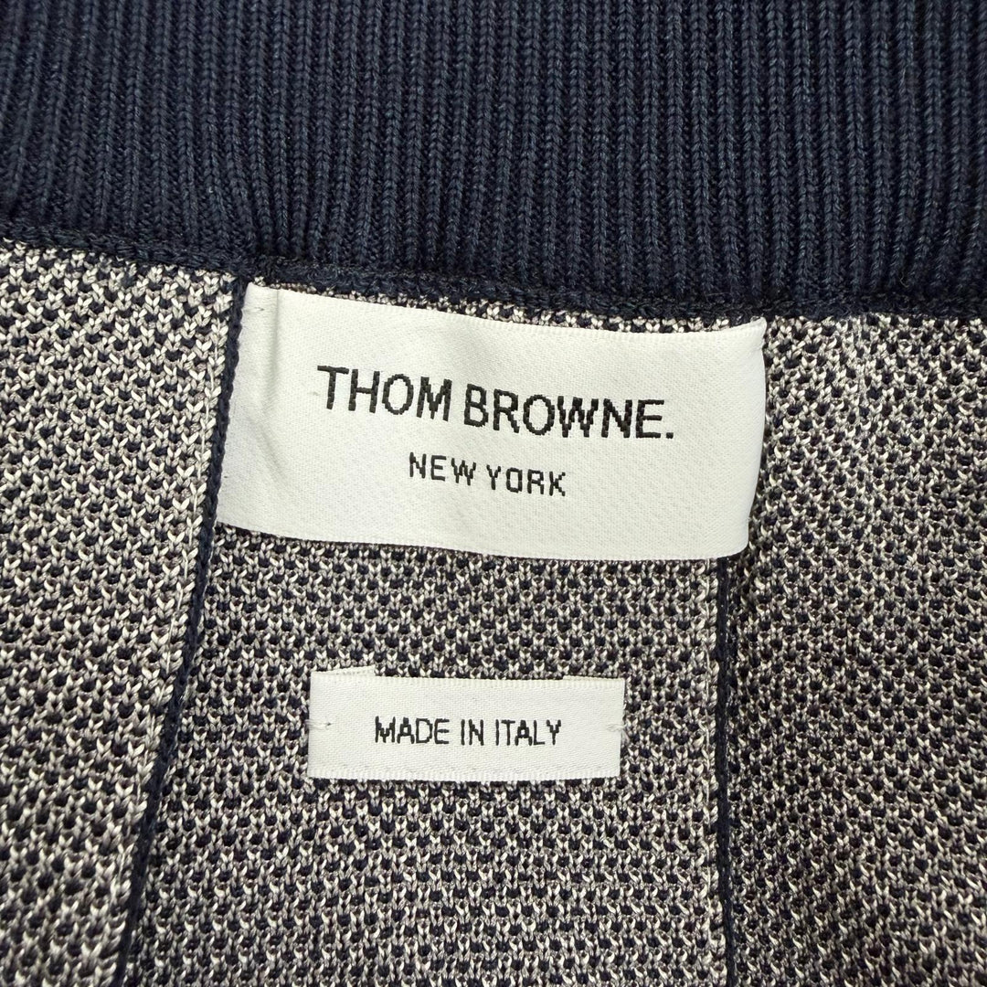 Excellent THOM BROWNE Pleated skirt Check Pattern gray silk 2 MKK016A-Y3504-035