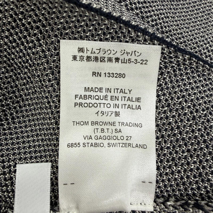 Excellent THOM BROWNE Pleated skirt Check Pattern gray silk 2 MKK016A-Y3504-035