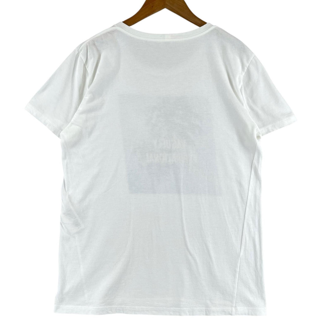 Great CELINE Short sleeve T-shirt David Kramer white cotton mens S 2X309812I