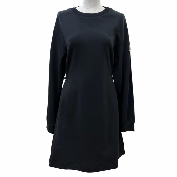 Great MONCLER one piece VESTITO Logo patch long sleeve black XS I20938I00012