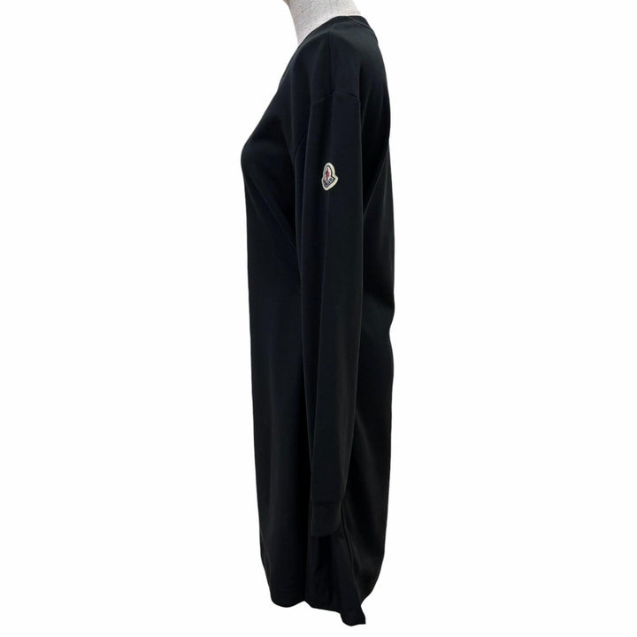 Great MONCLER one piece VESTITO Logo patch long sleeve black XS I20938I00012