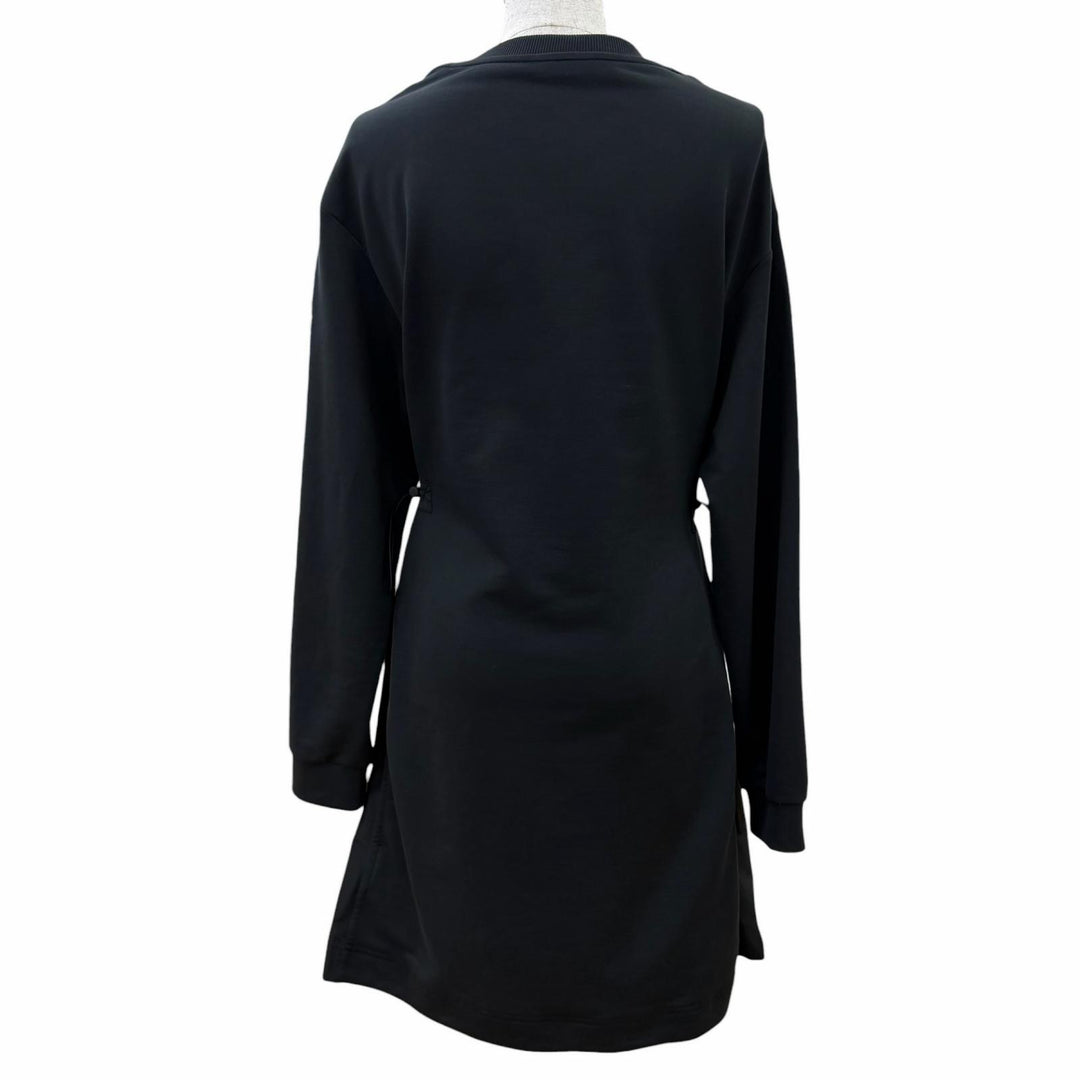 Great MONCLER one piece VESTITO Logo patch long sleeve black XS I20938I00012