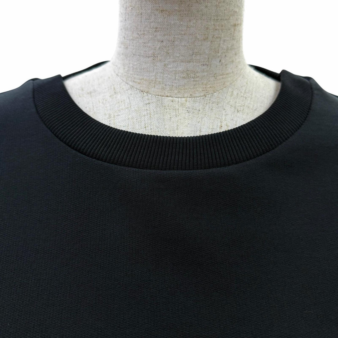 Great MONCLER one piece VESTITO Logo patch long sleeve black XS I20938I00012