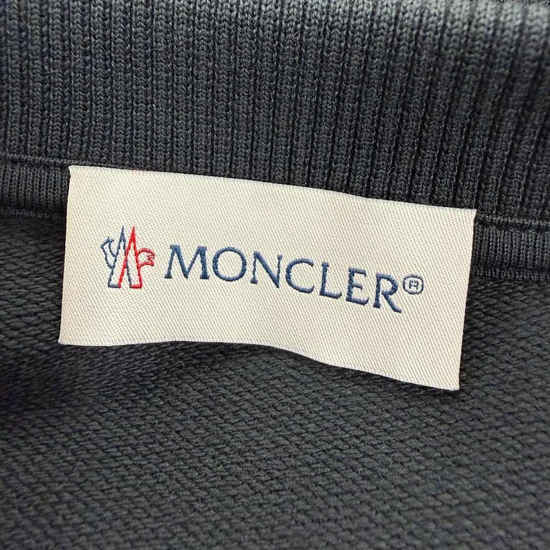 Great MONCLER one piece VESTITO Logo patch long sleeve black XS I20938I00012